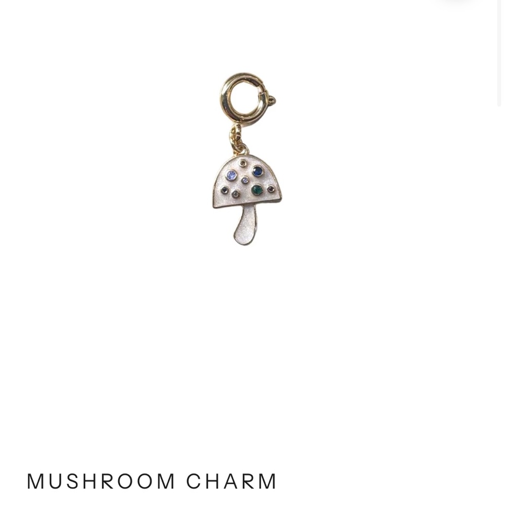 Mignonne Gavigan Gold and Silver Mushroom Charm